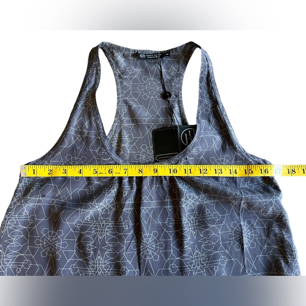 NWT HAYDEN-HARNETT 100% Silk “Michi” Cami Tank Top Geometric Design MSRP $98 - Picture 10 of 15